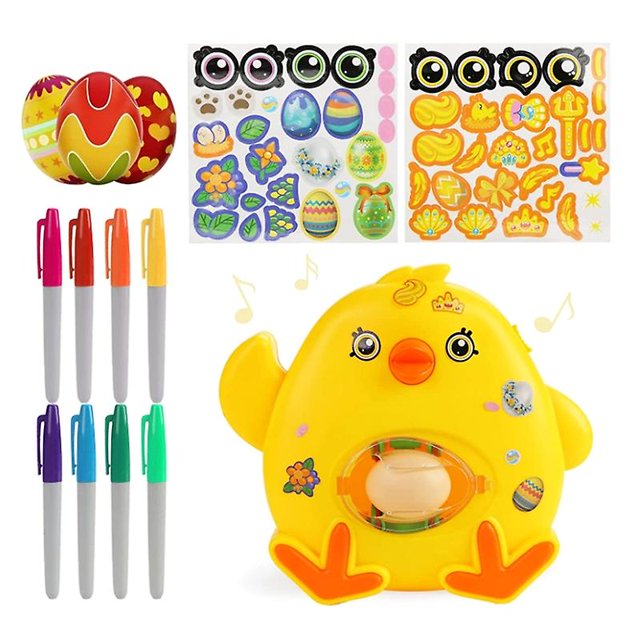 10.63x8,46x2,64 en huevos de Pascua decorando spinner pintado especial regalo de Pascua, música ligera Feliz Sencillez