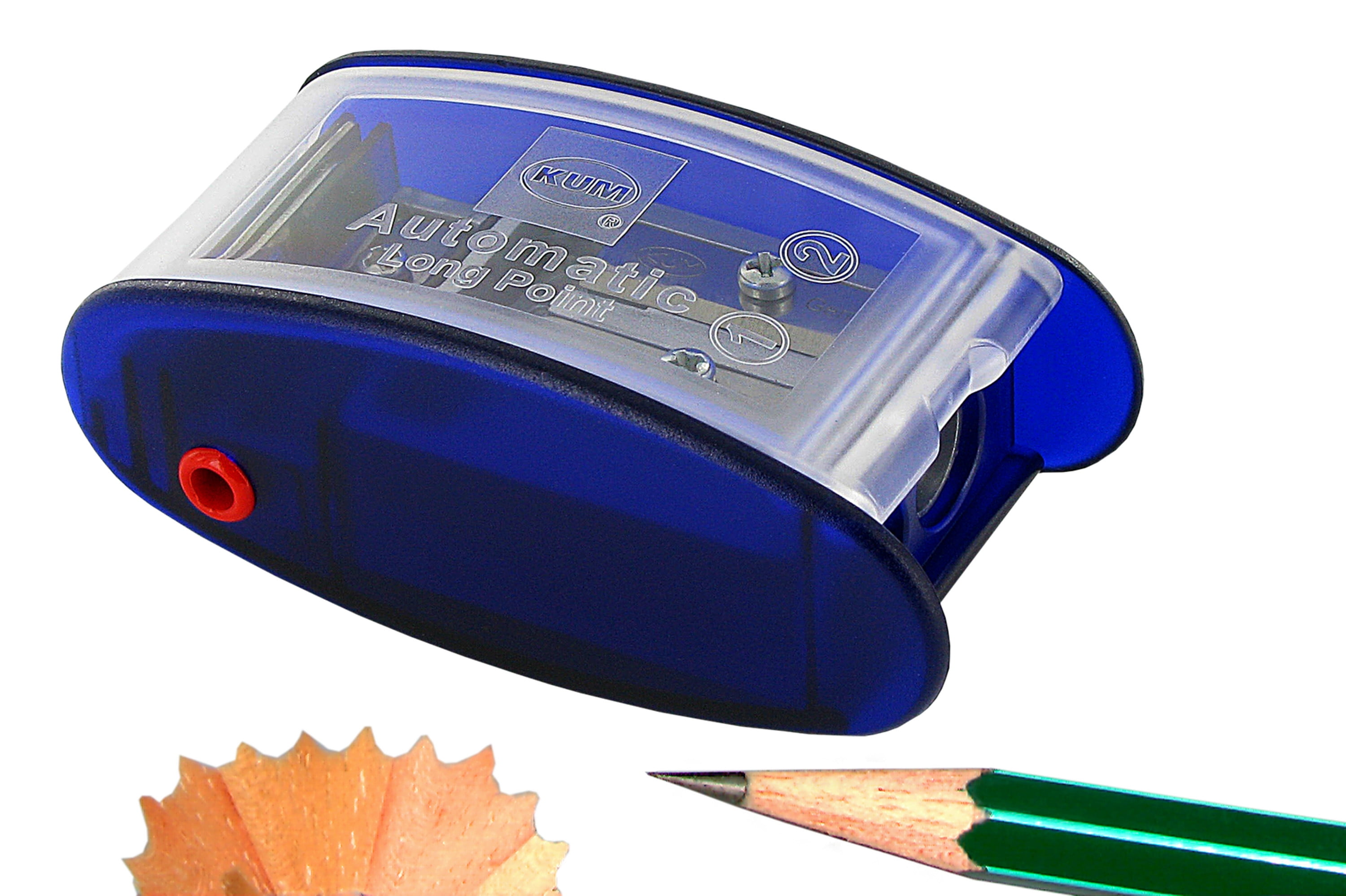 BLUE KUM Long Point Pencil Sharpener with Lead Pointer — Violeta Ink