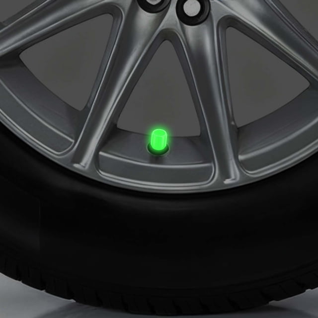 BotaniNest Glow In The Dark Tire Caps Universal Luminous Night Covers Durable Easy Install No Required For Vehicles And Bikes
