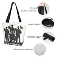 thumbnail image 4 of Haiem Veterans Day Pattern Shoulder Bag - Durable and Spacious Tote Bag,Versatile Shopping Bag, 4 of 7