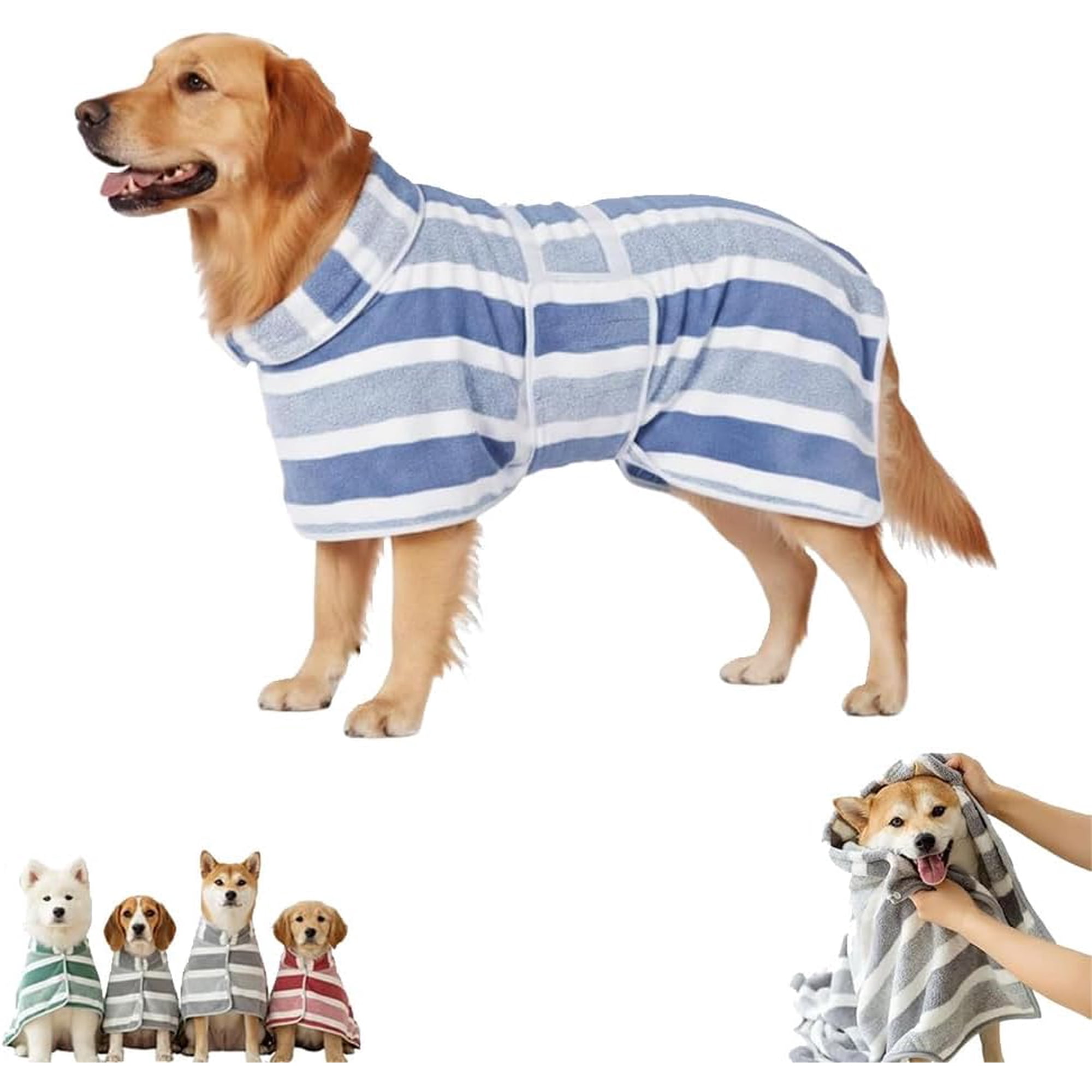 Dog Bath Robe Quick Drying Dog Bathrobe