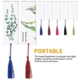 thumbnail image 4 of 20pcs Acrylic Tassel Bookmark Rectangular Blank Decoration DIY Bookmark DIY Mini Transparent Bookmarker for Book Cloth Decoration Student, 4 of 9