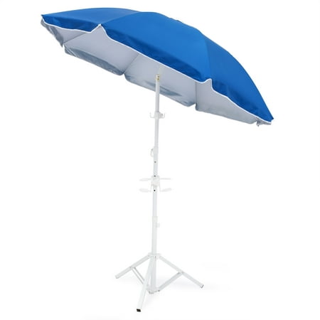 Best Choice Products 5.5ft Beach Umbrella w/ Tripod Base and Carrying Case -