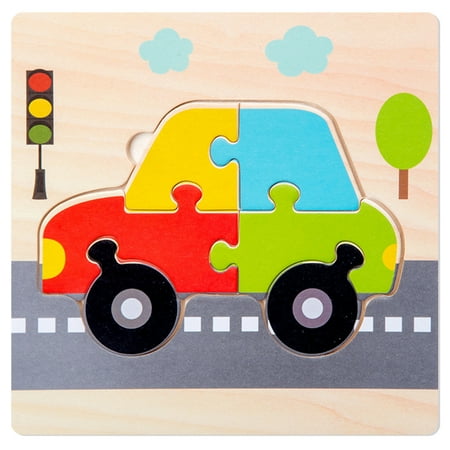 

XCVBTZQG Wooden Toddler Puzzles Gifts Toys For 1 2 3 Years Old Boys Girls 6 Vehicle Shape Montessori Educational Developmental STEM Kids Toys Gift Baby Learning Travel Toy Brand design(Clearance)