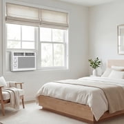 TCL 5,000 BTU Mechanical Window Air Conditioner (White) - Two-in-One Cooling & Fan, 7 Temperature Settings, Dual Fan & Cooling Speeds, Compact Fit, Washable Filter, Cools up to 150 Sq ft - W5WM-3
