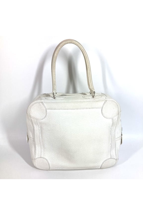 Pre-Owned HERMES Omnibus PM Box Bag, Mini Boston Handbag, Leather, Men's/Women's,... (Fair)
