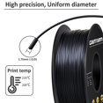 thumbnail image 3 of Filamento para impresora 3D GIANTARM Silk Black PLA, 1 kg, 1,75 mm, 3 of 6