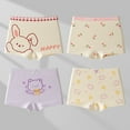 thumbnail image 3 of 4 Pack Soft Cotton Girls Underwear Comfort Toddler Boyshort Panties Kids Boxer Briefs Hipster Cute Undies Size 14 Years, 3 of 3