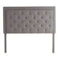 thumbnail image 6 of Rest Haven Medford Rectangle Upholstered Headboard with Diamond Tufting, Queen, Gray, 6 of 12