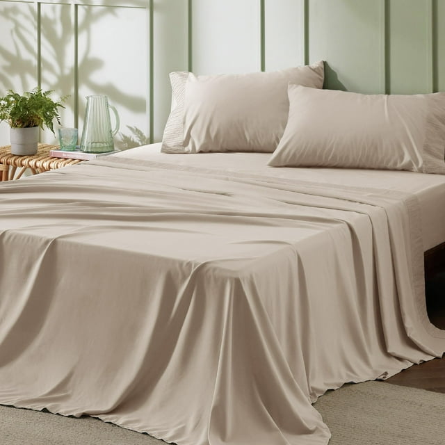 Juego de sábanas Bedsure Queen Size, 4 piezas, microfibra de poliéster