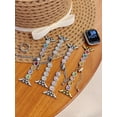 thumbnail image 5 of XiHAMA Bling Diamond Charms Compatible with Apple Watch Bands Charms 46mm 45mm 44mm 42mm 41mm 40mm 38mm 49mm,Sparkle Metal Sliding Decorative Rings Bracelet for iWatch Ultra/2 Series 10-3 Women, 5 of 5