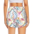 thumbnail image 4 of Goofa Abstract Marble Texture Printed Women 2 in 1 Running Shorts,Quick Dry Athletic Workout Shorts,High Waisted Athletic Shorts with Liner Pockets-Medium, 4 of 9