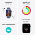 thumbnail image 4 of Apple Watch SE 2nd Gen GPS Smartwatch – 44mm Silver Aluminum Case, Sport Band (M/L) – Refurbished (Good Condition), 4 of 4