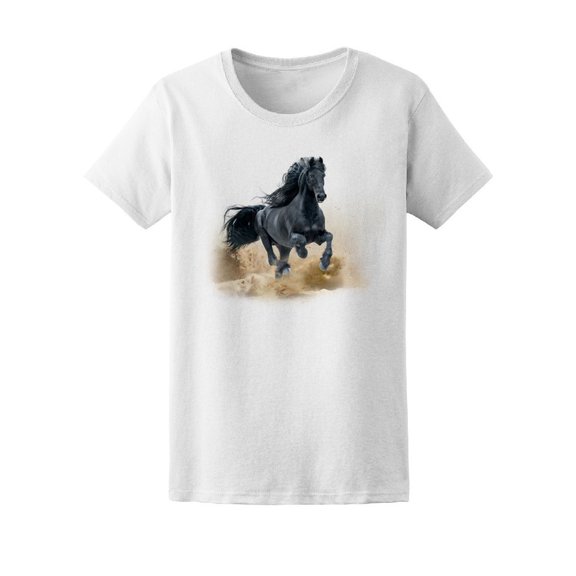 Black Friesian Horse Tee Men's -Image by Shutterstock