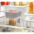 thumbnail image 5 of Small Fridge Organizer Bin with Removable Divider and Lid - Store Fruits, Vegetables, and Snacks, 5 of 5