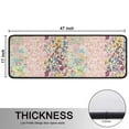 thumbnail image 5 of Kitchen Rugs Sets Of 2,Pioneer Flower Floral Print Pattern Anti Fatigue Kitchen Mat Rugs Non Slip Washable,Decorative Kitchen Floor Mats for Kitchen,Sink,Laundry,17"x47"+17"x47", 5 of 5