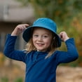 thumbnail image 5 of JAN & JUL UV Protection Bucket Hat for Kids, Neck Flap, 100% Cotton (XL: 6-12 Years, Atlantic Blue), 5 of 5