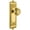 Lifetime Brass, variant on Grandeur 800954 Windsor Solid Brass Rose Single Dummy Door Knob - Brass