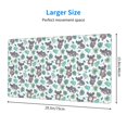 thumbnail image 3 of Kdxio Bears and Tropical Leaves Print Large Gaming Mouse Pad,Non-Slip Base,Water Resist Keyboard Pad for Gamer,Office & Home,29.5 x 15.8 in, 3 of 9