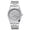 Gray, variant on Men’s Stainless Steel Fluted Bezel Watch, Water-Resistant White Patterned Dial with Date & Cyclops Lens