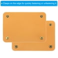 thumbnail image 4 of Unique Bargains Luggage Handle Wrap, 4 Pack PU Handbag Grip Cover Protector Identifier with Clasp, Yellow, 4 of 5