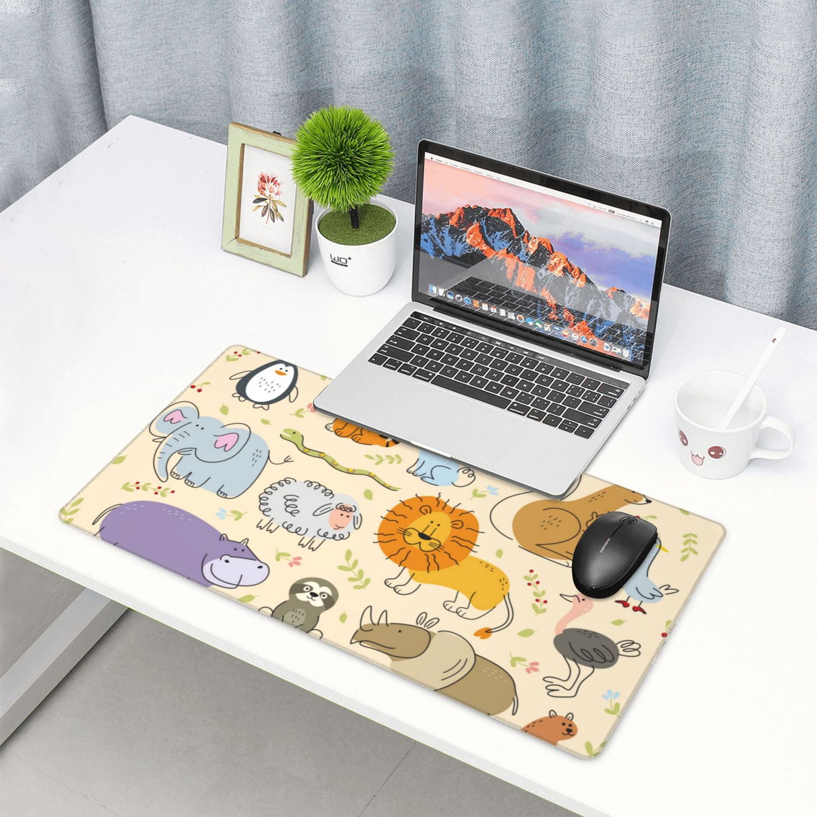 Kdxio Animals Print Large Gaming Mouse Pad,Non-Slip Base,Water Resist Keyboard Pad for Gamer,Office & Home,29.5 x 15.8 in