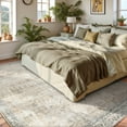 thumbnail image 5 of Lahome Washable 8x10 Rug Tan Area Rug for Living Room Non Slip Nursery Rug Dining Room Rug Soft Playroom Rug Retro Bedroom Rug for Office, 5 of 7