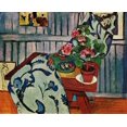 thumbnail image 2 of Vintage Apple Collection 18x15 Gold Ornate Wood Framed with Double Matting Museum Art Print Titled - matisse_still_life_witha_geranium, 2 of 4