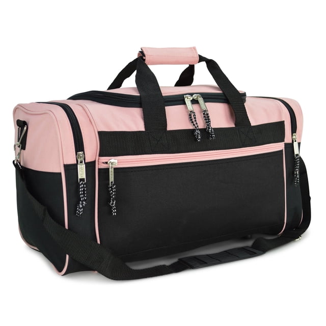 Bolsa de viaje DALIX 21 Blank para deportes, gimnasio y viajes, rosa