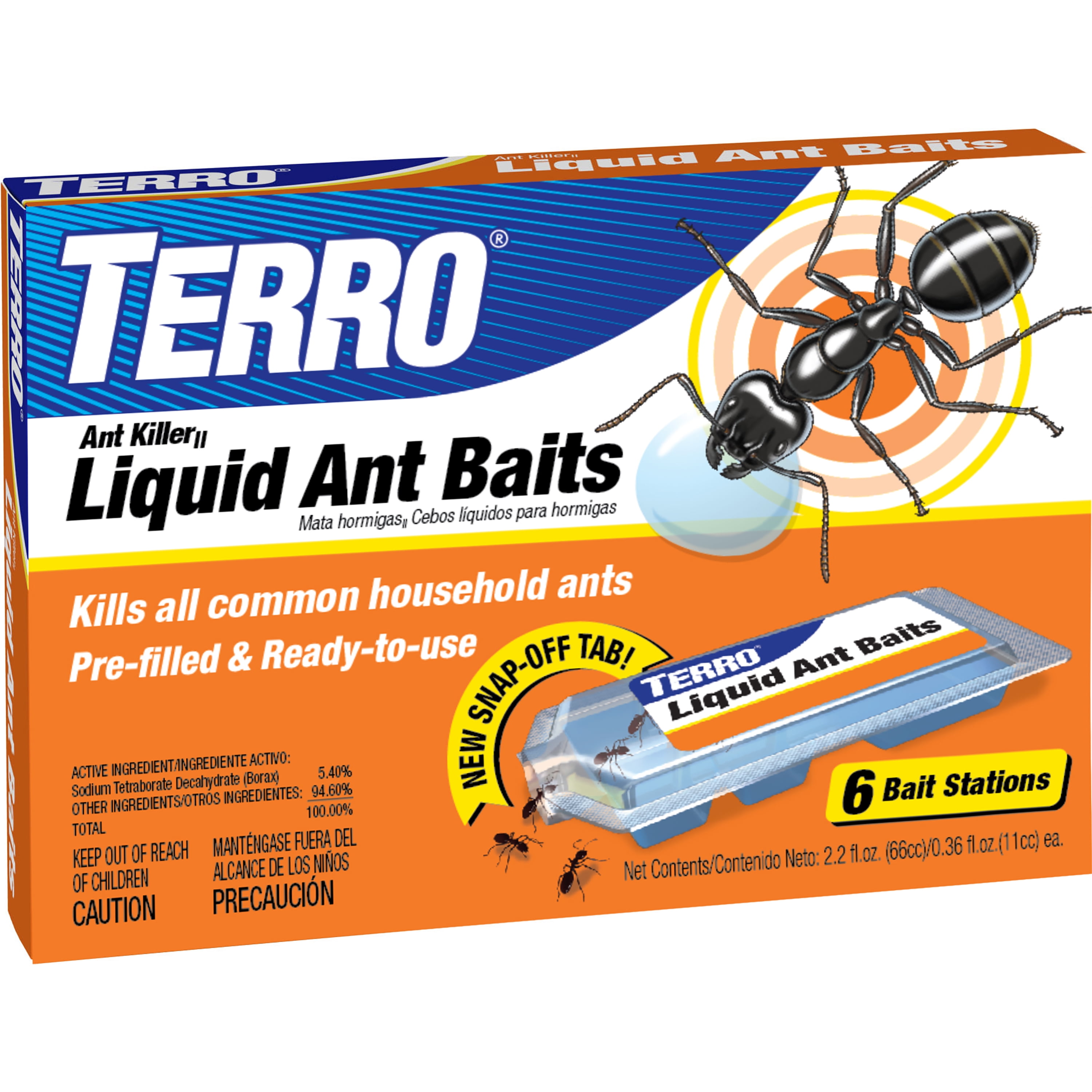 (2 pack) TERRO Liquid Ant Baits - 6PK