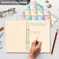 thumbnail image 4 of FORMRS 1-Subject Spiral Notebook 8" x 5" College Ruled 60 Refillable Sheet A5 Hard Cover, Colorful Geometric, 4 of 7