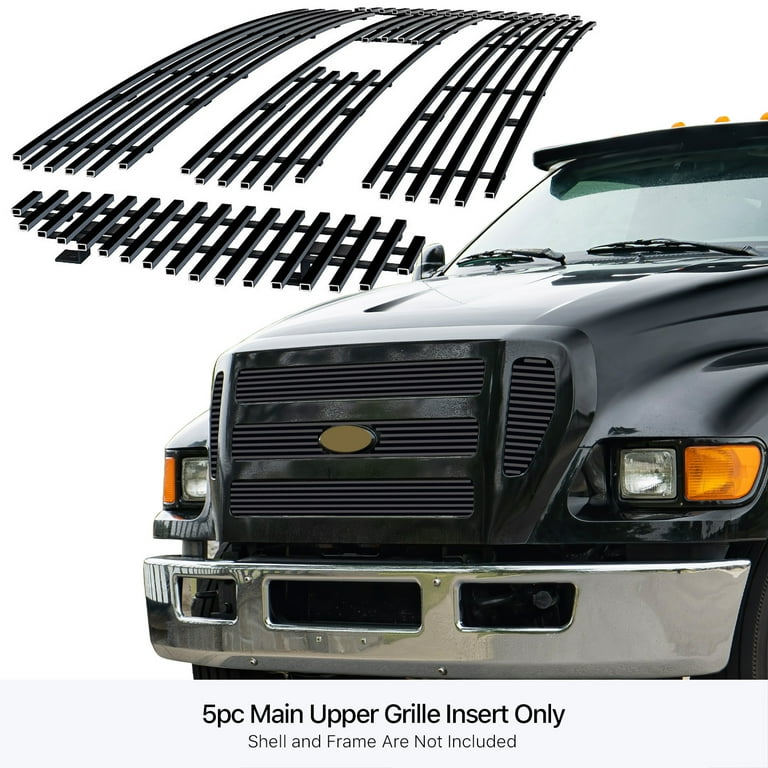 APS Black Billet Grill Insert For Chevy Silverado 2500/3500 2001-2002 - Stainless Steel Bolt-On