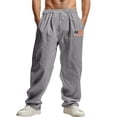 thumbnail image 1 of Men's Casual Trousers Everyday Lightweight Straight Leg Design with Adjustable Drawstring for Comfort and Versatile Style, 1 of 9