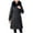 Black, variant on Clearance Viikei Winter Coats for Women Women's Fashion Thick Long-Sleeved Hooded Jacket In Cotton-Padded Jacket