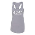 thumbnail image 2 of Wild Bobby, Goat God Over All Things Inspirational/Christian Women Racerback Tank Top, Heather Grey, Large, 2 of 6
