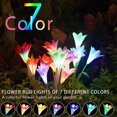 thumbnail image 4 of SOWAZ Lumières Solaires Extérieures, Lot de 4 Lumières de Jardin Solaires avec Fleurs de Lys Plus Grandes, Lumières Extérieures Étanches Changeant de Couleur - Panneau Solaire Plus Grand pour Décoration de Jardin de Patio Extérieur, 4 of 6