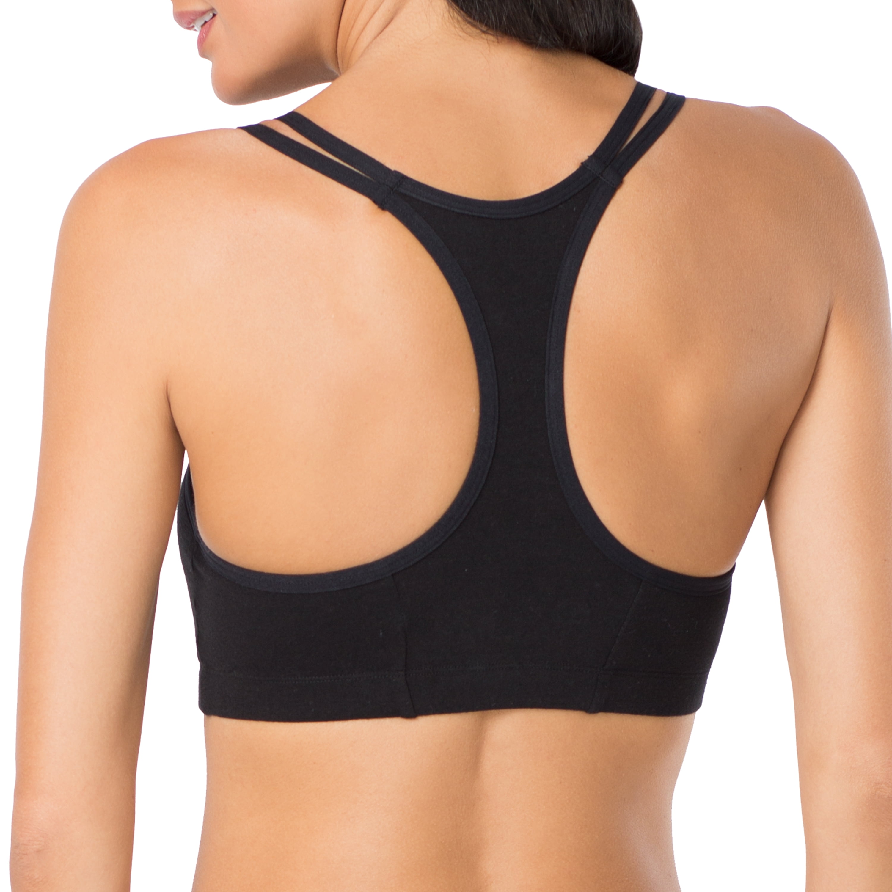 Fruit of the Loom Women's Spaghetti Strap Cotton Sports Bra Fruit of the Loom Women's Spaghetti Strap Cotton Sports Bra