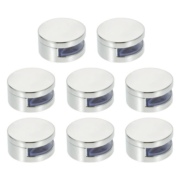 SHISUYAN 8pcs Mirror Clips Mirror Glass Brackets with Screws Mirror Hanging Clips