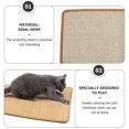 thumbnail image 2 of LULULION Home Cat Scratcher Mat Grey Wear Resistant Durable Protective Board for Cat Claw Grinding and Furniture Guard, 2 of 8