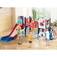 thumbnail image 5 of KORIMEFA 8 in 1 Toddler Slide, Kid Slide for Toddlers Age 1-3 with Ring Toss, Basketball Hoop, and Telescope, Indoor Outdoor Slide Toddler Playset Toddler Playground, 5 of 19