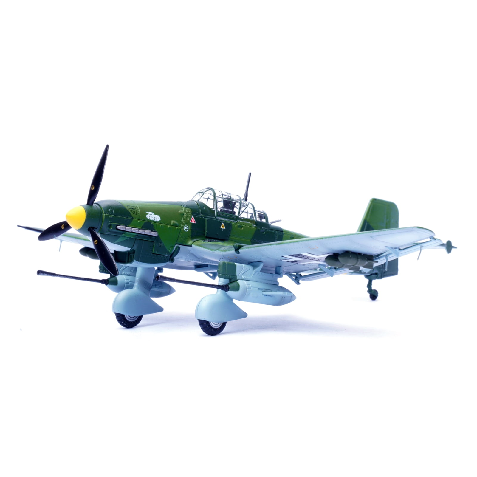 TAPDRA 1:72 Scale WWII German Stuka Junkers Ju 87G1 Dive Bomber Model Diecast Alloy Replica Plane for Display Gift