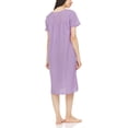 thumbnail image 4 of Ezi Women's Short Sleeve Cotton-rich House Dress Duster, 4 of 5