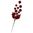 thumbnail image 7 of Tyidzon Velvet Christmas Balls Picks, 22" Handmade Christmas Ball Ornaments Bouquet 12 Balls Xmas Tree Branches for Vase DIY Crafts Office Home Decor(Wine), 7 of 7