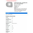 thumbnail image 2 of Left Door Mirror Glass - Compatible with 2010 - 2015 RX450h 2011 2012 2013 2014, 2 of 2