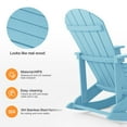 thumbnail image 5 of WINSOON Outdoor Rocking Chair,Adirondack Rocking Chair-Baby Blue, 5 of 7
