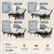 Sven & Son Classic Adjustable Bed Base (Frame Only), Head and Foot Lift, Massage, USB, Memory Positions, Zero Gravity, Wireless Remote - King