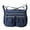 BU2, variant on Crossbody Bag for Women Multiple Zip Pockets Medium Shoulder Bag Handbags Casual Daily Bags for College Students Blue