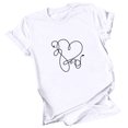 thumbnail image 5 of Fesfesfes Womens Tshirts Graphic Women's Valentine's Day Printed Short Sleeved Round Neck T-shirt Tops Shirts for Women S(US:4), 5 of 7