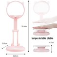 thumbnail image 3 of Lámpara de escritorio LED para niños, lámpara de noche con orejas de gato rosa para niñas, ajustable, 3 of 5