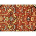 thumbnail image 4 of Pasargad Home Ferehan 6' x 9' Hand-Knotted Wool Rust/Navy Rug - All Ages, Indoors, 4 of 4